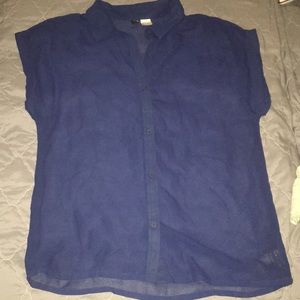 Navy Blue Blouse